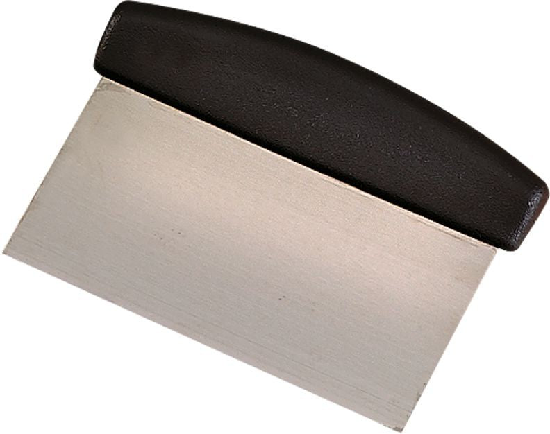 Browne - 4" x 6" Dough Scraper With Plastic Handle - 574268