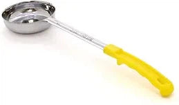 Browne - 5 Oz Stainless Steel Portioner / Spoodles with Yellow Handle, 1 PC (P5745) - 5757450