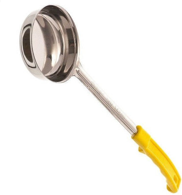 Browne - 5 Oz Stainless Steel Portioner / Spoodles with Yellow Handle, 1 PC (P5745) - 5757450