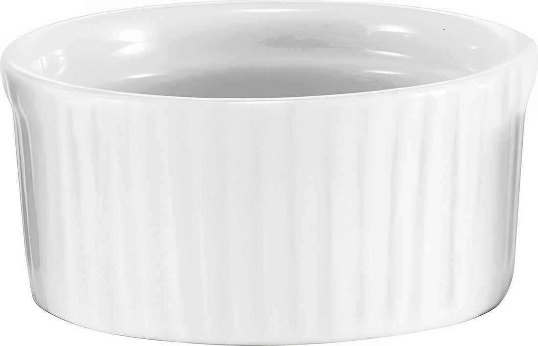 Browne - 5 Oz White Rimmed Ramekin/Souffle - 564021W