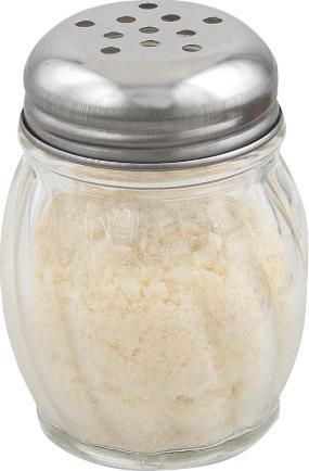Browne - 6 Oz Swirl Cheese Shakers With Perforated Stainless Steel, Pack of 4 - 575227
