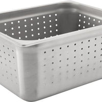 Browne - 6" Stainless Steel 1/2 Perforated Deep Steam Table Pan - 21216