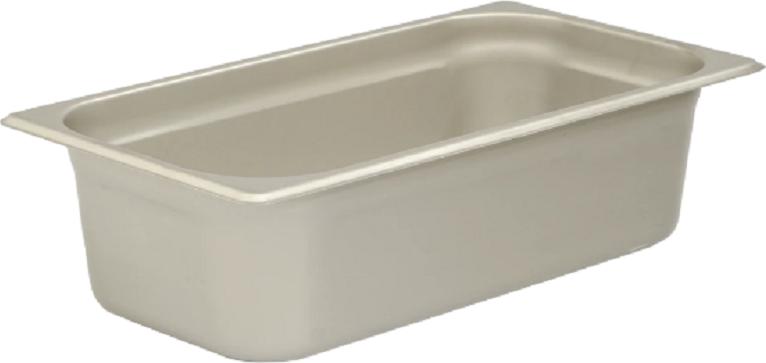 Browne - 6" Stainless Steel 1/3 Size Anti-Jam Steam Pan - 22136