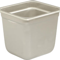 Browne - 6" Stainless Steel 1/6 Size Anti-Jam Steam Pan - 22166