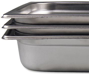 Browne - 6" Stainless Steel Anti-Jam 1/6 Size Steam Pan - 5781606