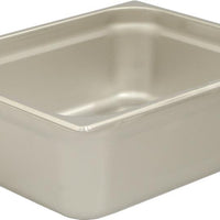 Browne - 6" Stainless Steel Half Size Anti-Jam Steam Pan - 22126