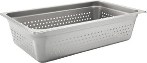 Browne - 6" Stainless Steel Perforated Full Size Anti-Jam Steam Pan - 22116