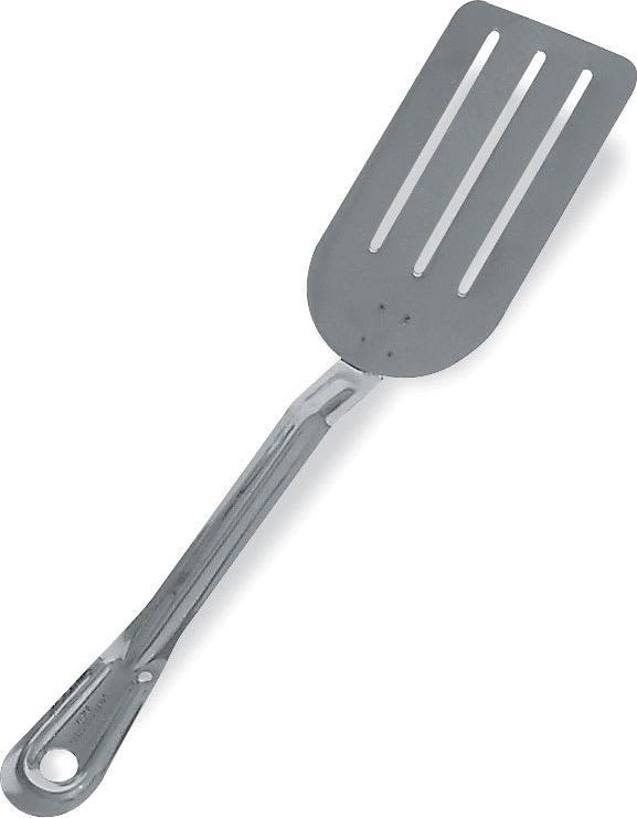 Browne - 6" x 14" Stainless Steel Slotted Cake Turner - 573716