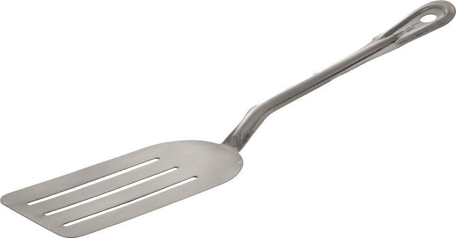 Browne - 6" x 14" Stainless Steel Slotted Cake Turner - 573716