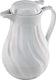 Browne - 64 Oz White Beverage Server with Swirl Push Button - 744228