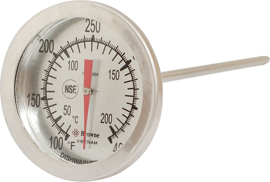 Browne - 6.25" Stainless Steel Candy/Fry Thermometer - CT84004