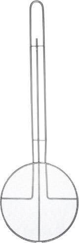 Browne - 6.5" Round Nickle Plated Fine Mesh Skimmer - 571923