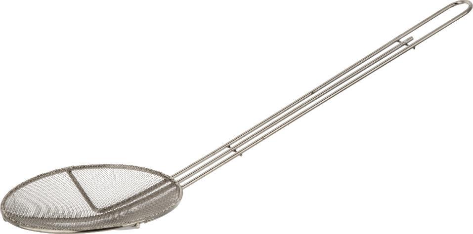 Browne - 6.5" Round Nickle Plated Fine Mesh Skimmer - 571923