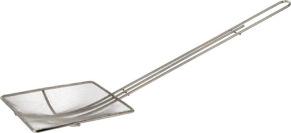 Browne - 6.5" Square Nickel Plated Fine Mesh Skimmer - 571924