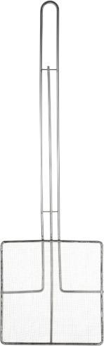 Browne - 6.5" Square Nickel Plated Fine Mesh Skimmer - 571924