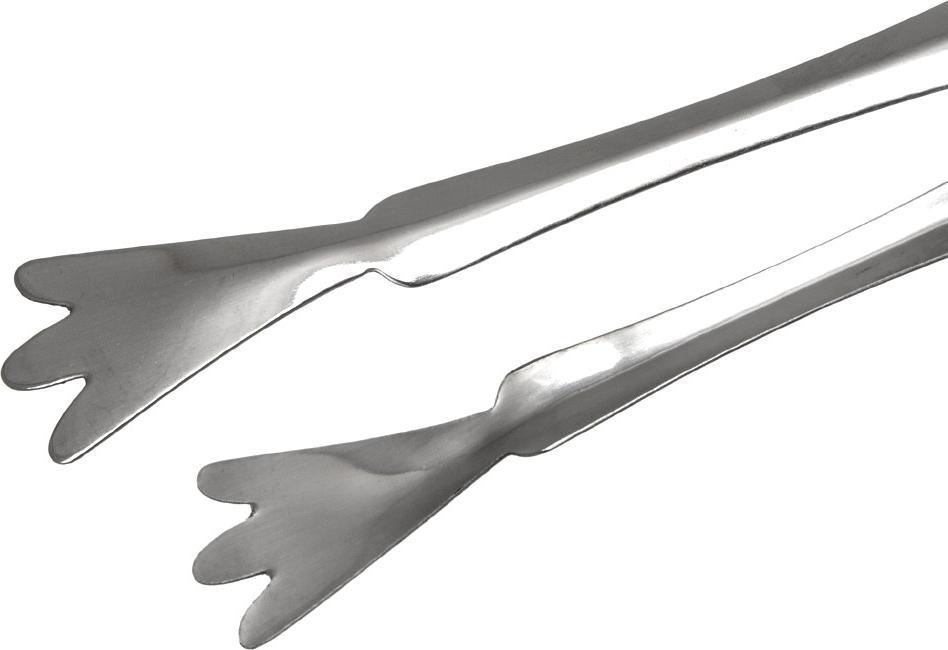Browne - 6.5" Stainless Steel Ice Tongs - 57526