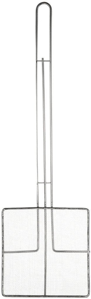 Browne - 6.5" x 6.5" Stainless Steel Fine Mesh Medium Skimmer - 571922