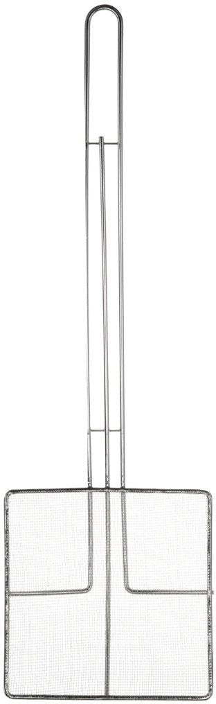 Browne - 6.5" x 6.5" Stainless Steel Fine Mesh Medium Skimmer - 571922
