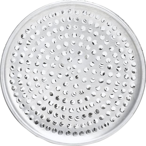 Browne - 7" Aluminum Perforated Pizza Pan - 575347
