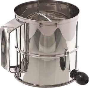 Browne - 8 Cup Stainless Steel Rotary Flour Sifter - 1260
