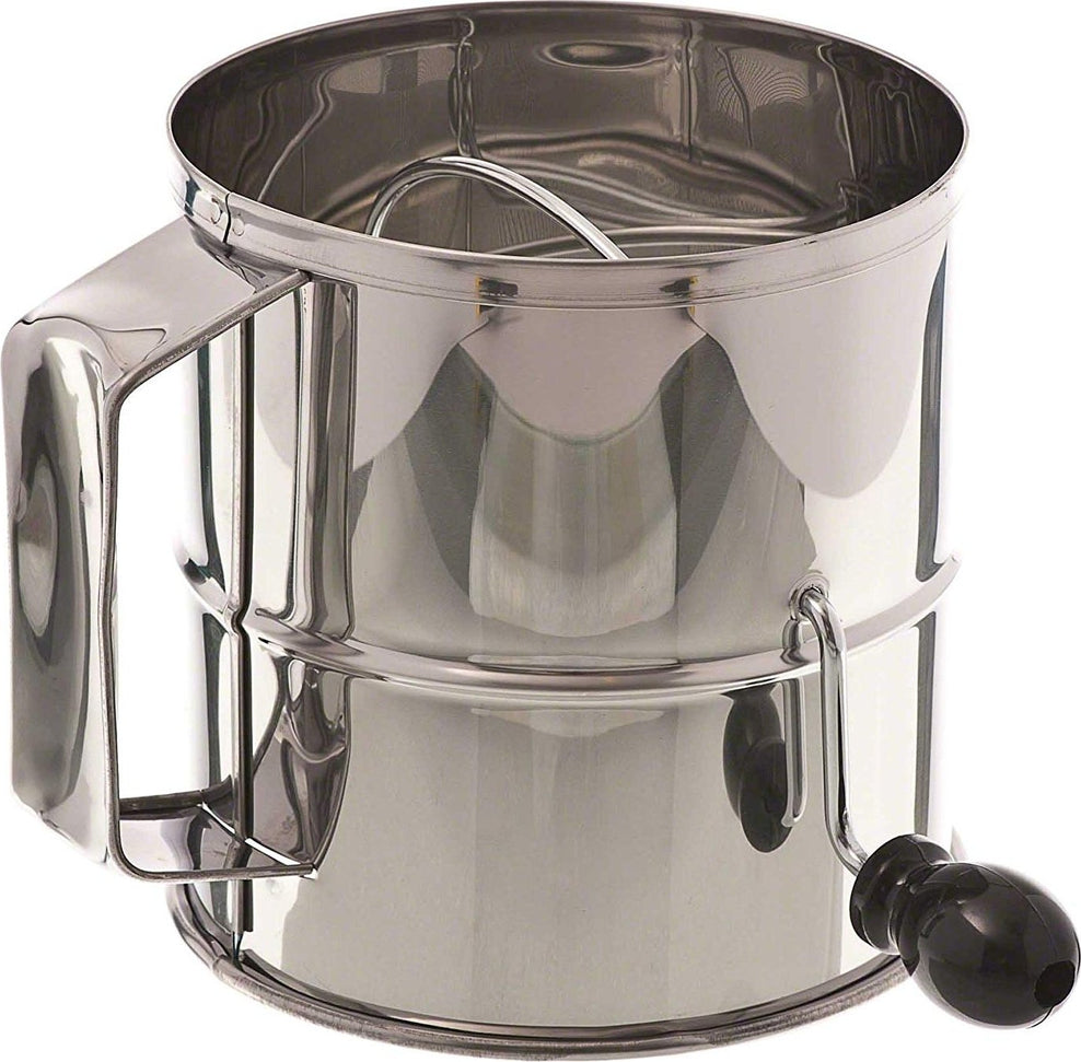 Browne - 8 Cup Stainless Steel Rotary Flour Sifter Cup - 1260