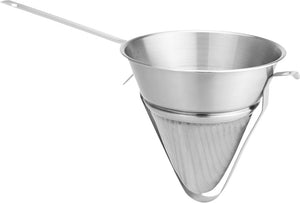 Browne - 8" Stainless Steel Bouillon Strainer with Pan Hook - 575415
