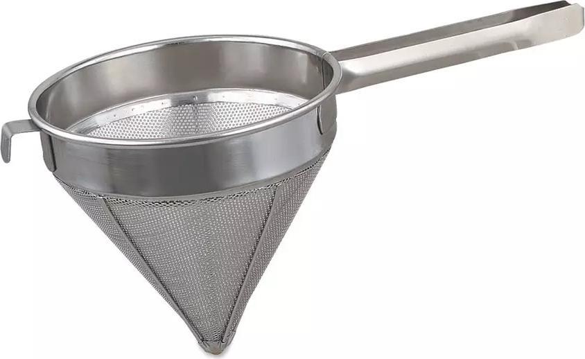 Browne - 8" Stainless Steel Coarse Soup Strainer - 575508