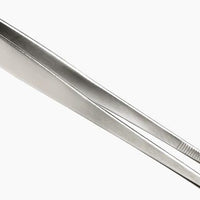Browne - 8" Stainless Steel Straight Precision Tongs - 57516