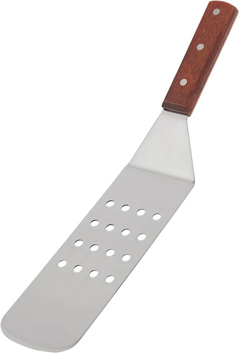 Browne - 8.3" Stainless Steel Flexible Turner With Wood Handle - 574314P