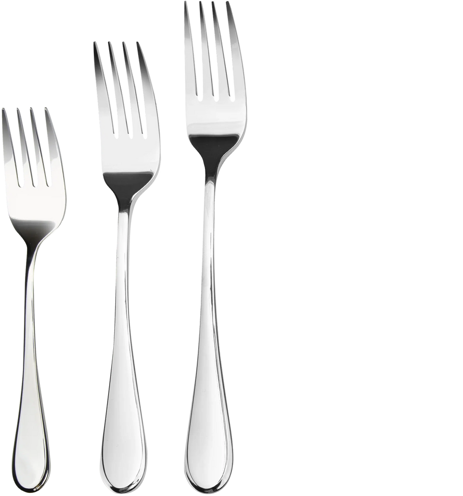 Browne - 8.66" Stainless Steel Lumino European Fork, Pack of 12 - 501405