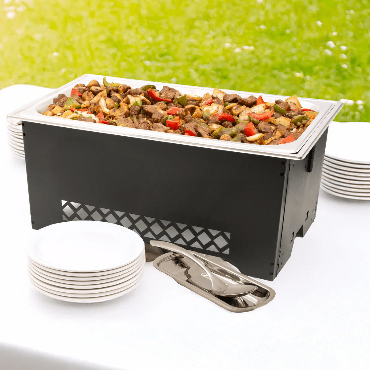 Browne - 9 Qt 22" x 14" x 12.6" Collapsible Chafer - 575129