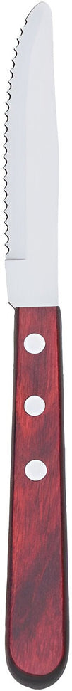 Browne - 9" Stainless Steel Pakkawood Handle Steak Knife, Pack of 12 - 574338