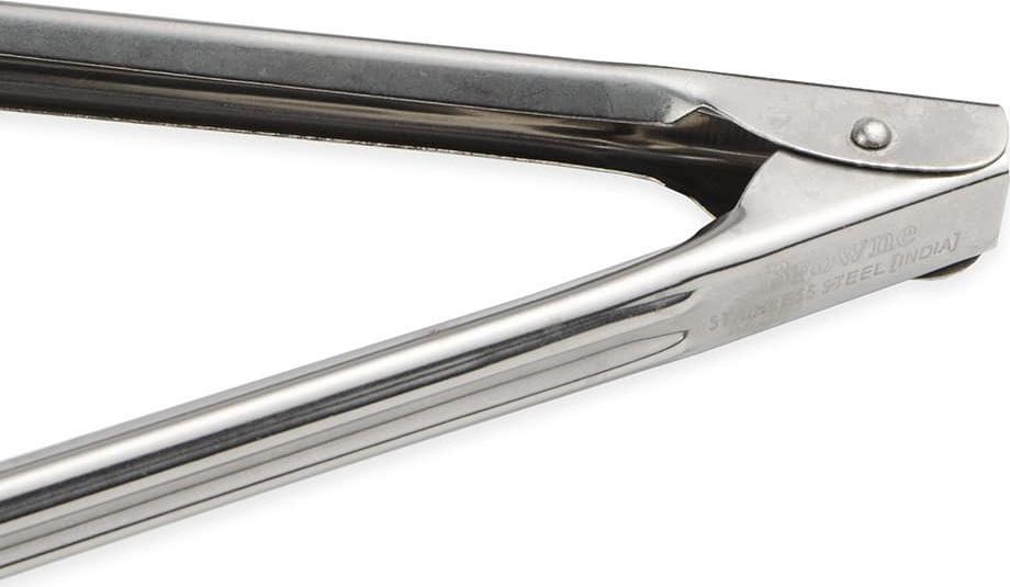 Browne - 9.5" Stainless Steel Heavy Duty Barrel Finish Tong - 57547
