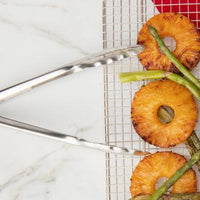 Browne - 9.5" Stainless Steel Heavy Duty Barrel Finish Tong - 57547