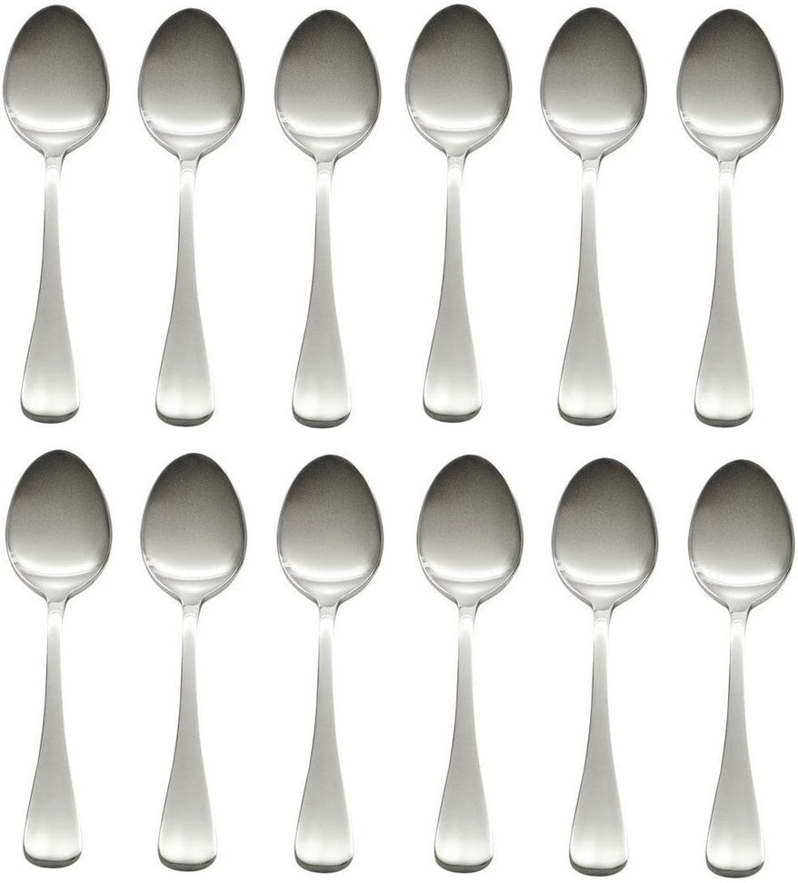 Browne - BISTRO 4.4" Stainless Steel Demi Tasse Spoon, Pack of 12 - 502325