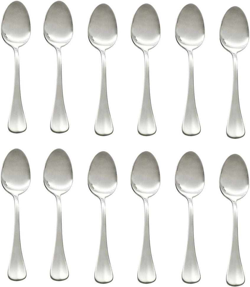 Browne - BISTRO 7" Stainless Steel Dessert Spoon, Pack of 12 - 502302