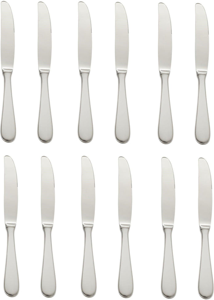 Browne - BISTRO 9.6" Stainless Steel Dinner Knife, Pack of 12 - 502311S