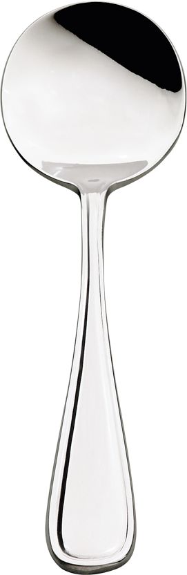 Browne - CELINE 7" Stainless Steel Round Soup Spoon - 502513