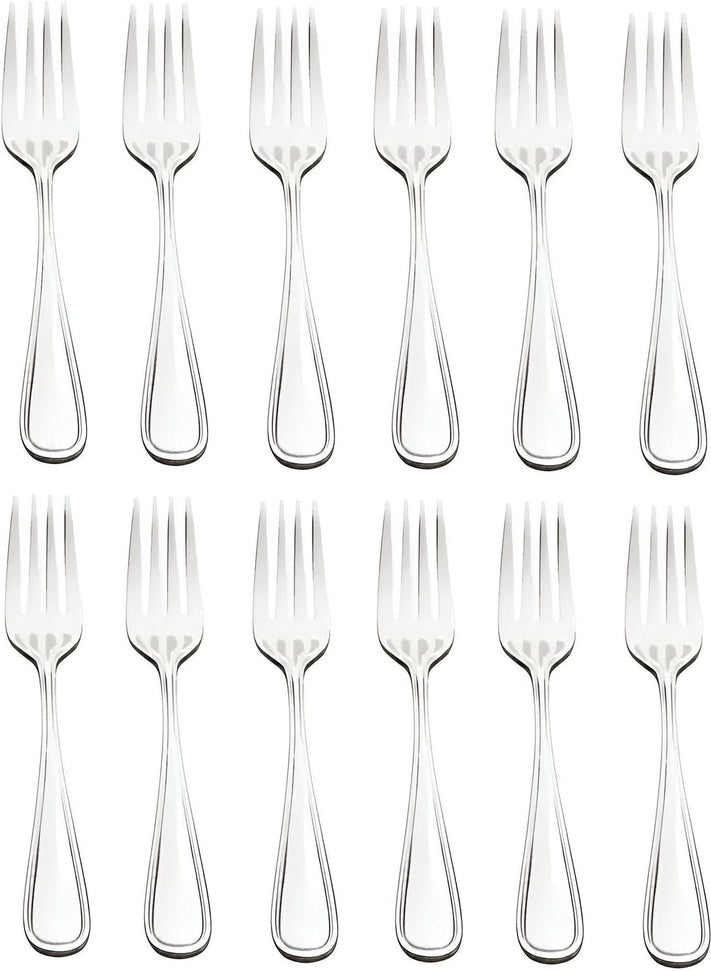 Browne - CELINE 7.3" Stainless Steel Dinner Fork, Pack of 12 - 502503