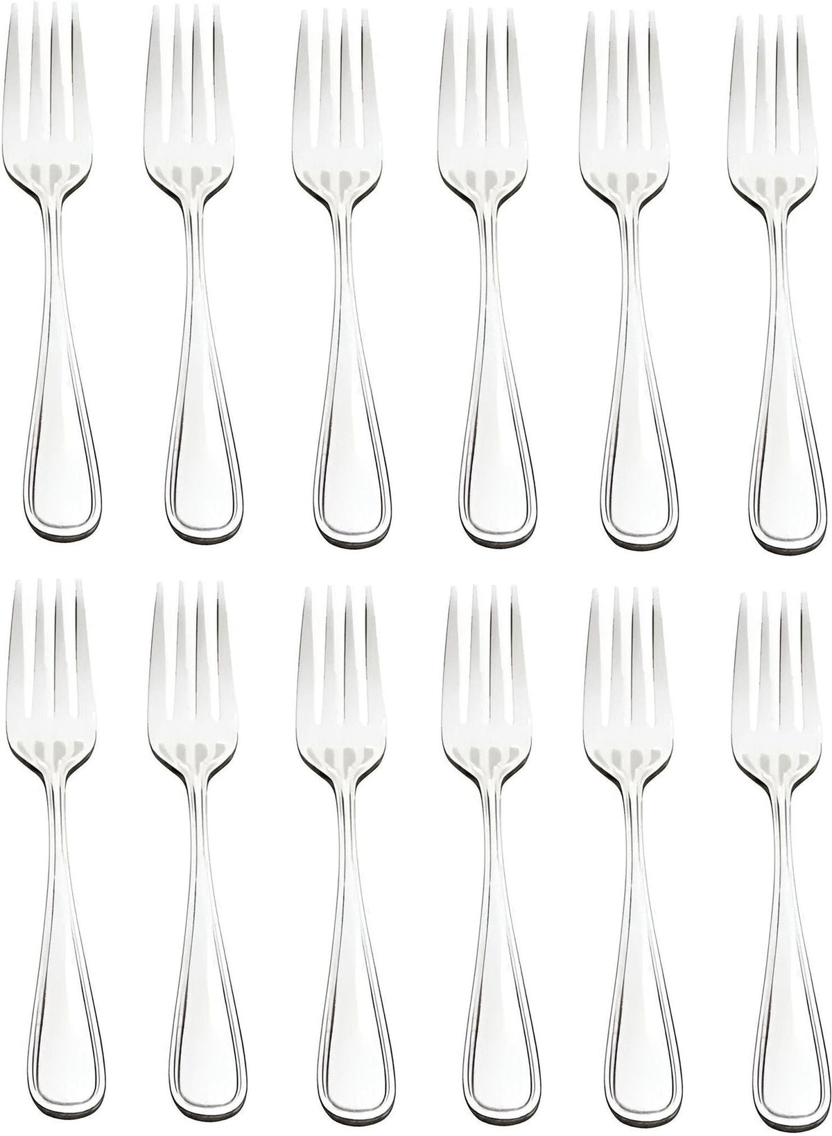 Browne - CELINE 7.3" Stainless Steel Dinner Fork, Pack of 12 - 502503