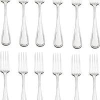 Browne - CELINE 8" Stainless Steel European Fork, Pack of 12 - 502505