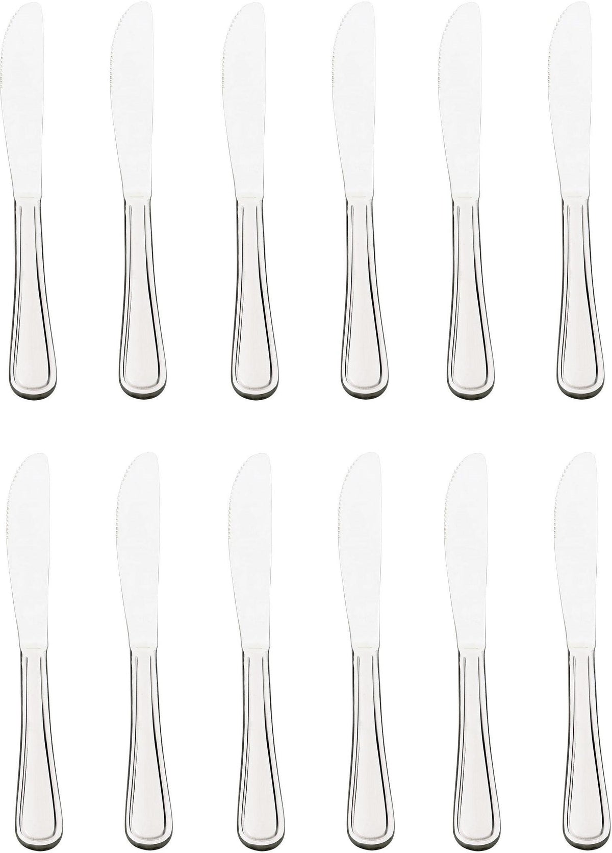 Browne - CELINE 9" Stainless Steel Serrated Dinner Knife, Pack of 12 - 502511S