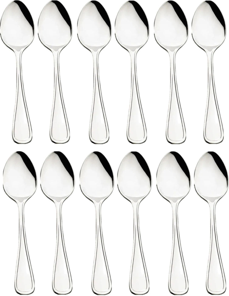 Browne - CONCERTO 6.3" Stainless Steel Tea Spoon, Pack of 12 - 502423