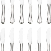 Browne - CONCERTO 7" Stainless Steel Dessert Knife, Pack of 12 - 502421
