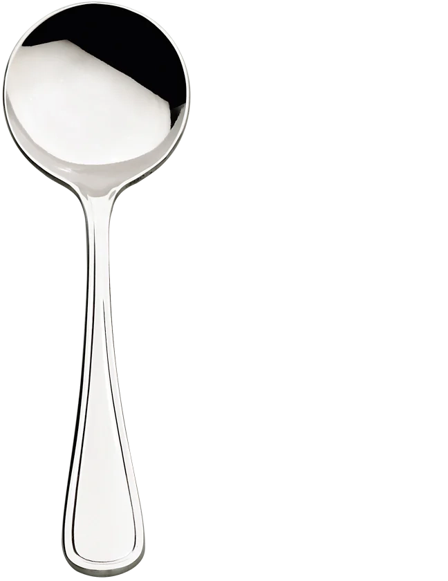 Browne - CONCERTO 7" Stainless Steel Round Soup Spoon, Pack of 12 - 502413