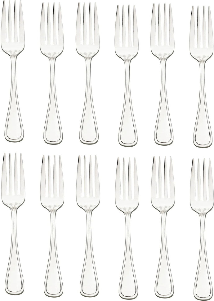 Browne - CONCERTO 8.3" Stainless Steel European Fork, Pack of 12 - 502405