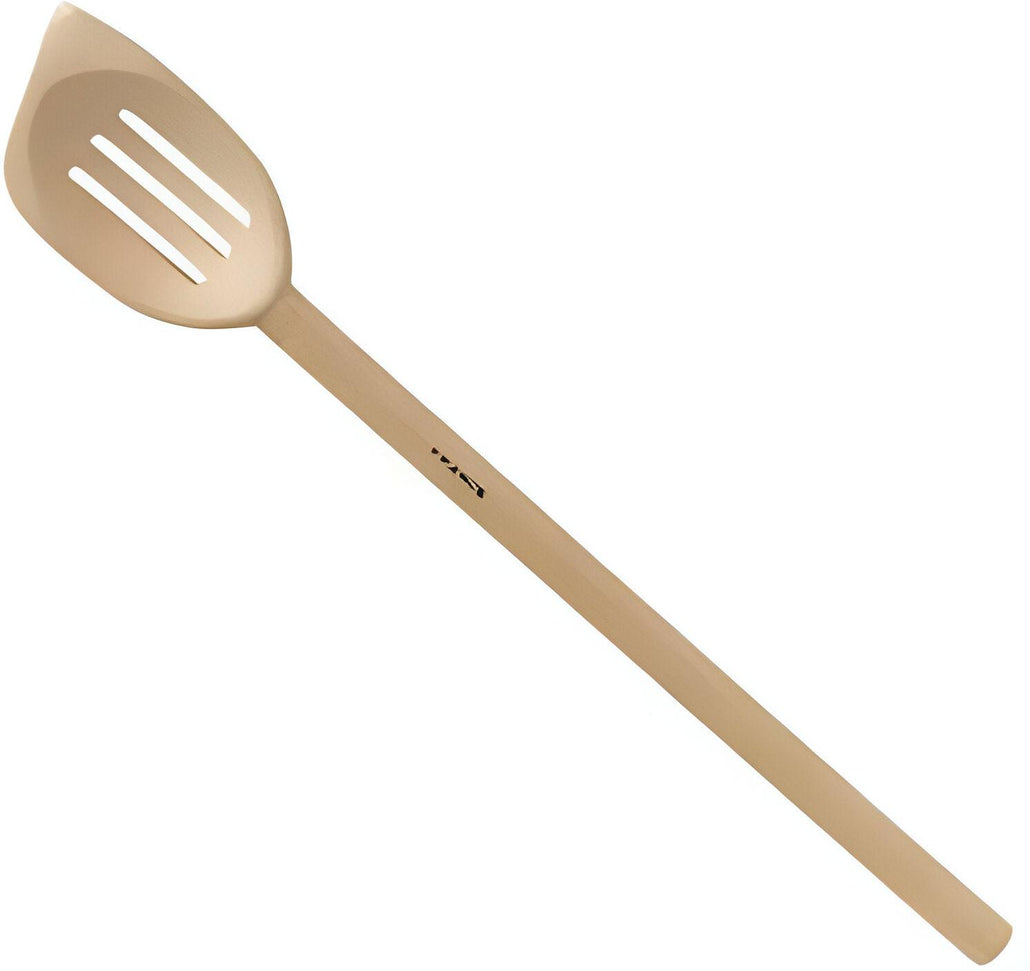 Browne - DELUXE 12" Beechwood Wooden Slotted Spoon - 744580