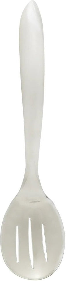 Browne - ECLIPSE 13.5" Stainless Steel Brushed Handle Slotted Spoon - 573274