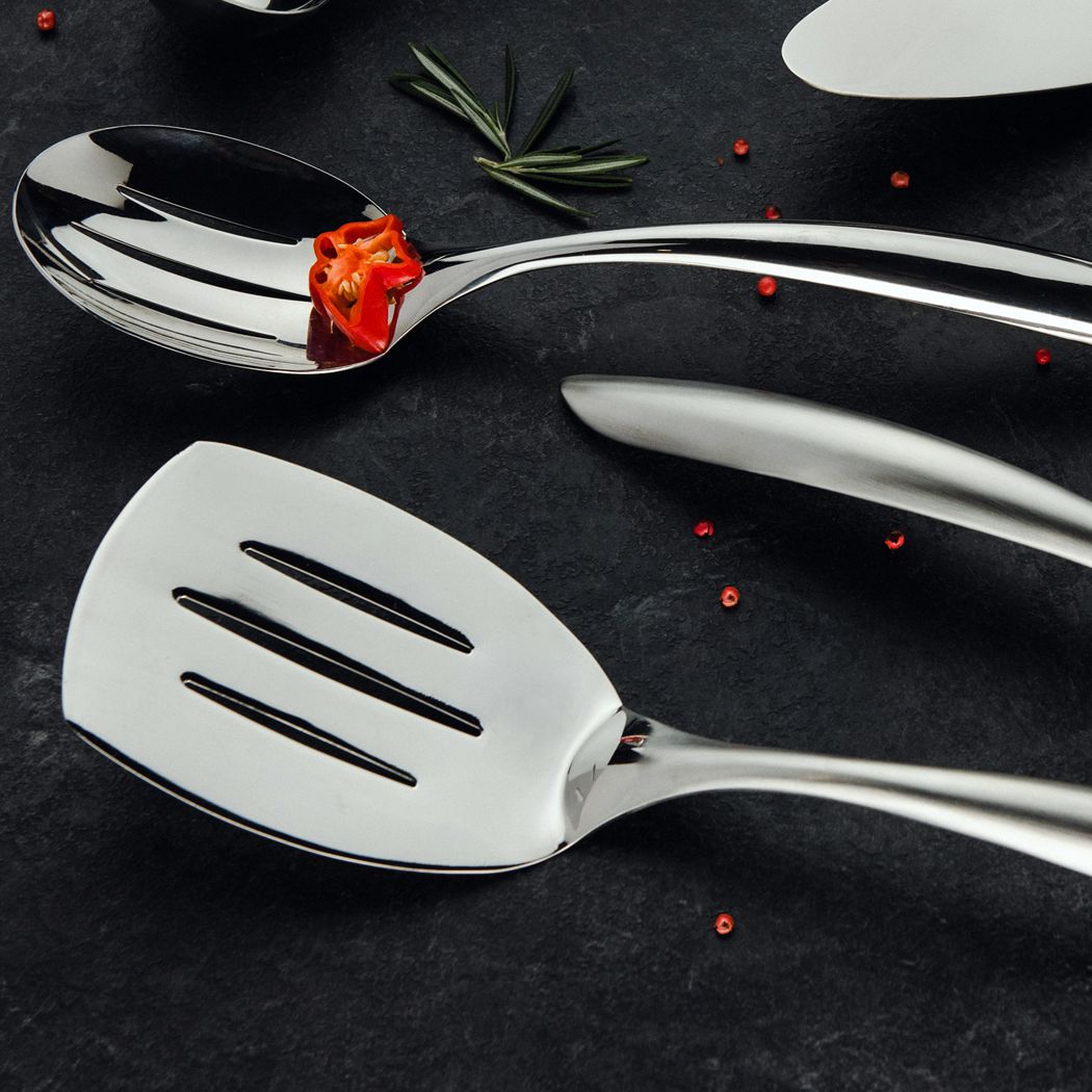 Browne - ECLIPSE 14.7" Stainless Steel Brushed Handle Solid Turner - 573271