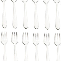 Browne - ECLIPSE 5.8" Stainless Steel Oyster Fork, Pack of 12 - 502115